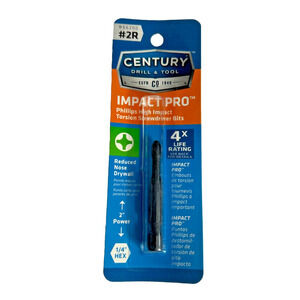 Century Drill #2R Impact Pro Phillips High Impact Torsion Screwdriver Bit 66200